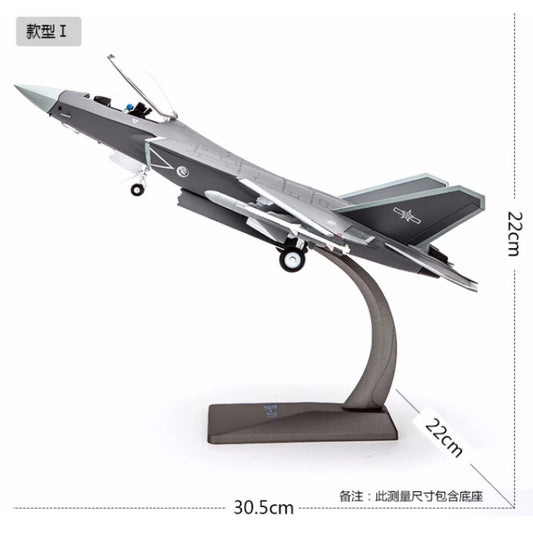 1:48 31CM China J-31 Gyrfalcon Stealth FC31 Fighter Plane Diecast Aircraft Model