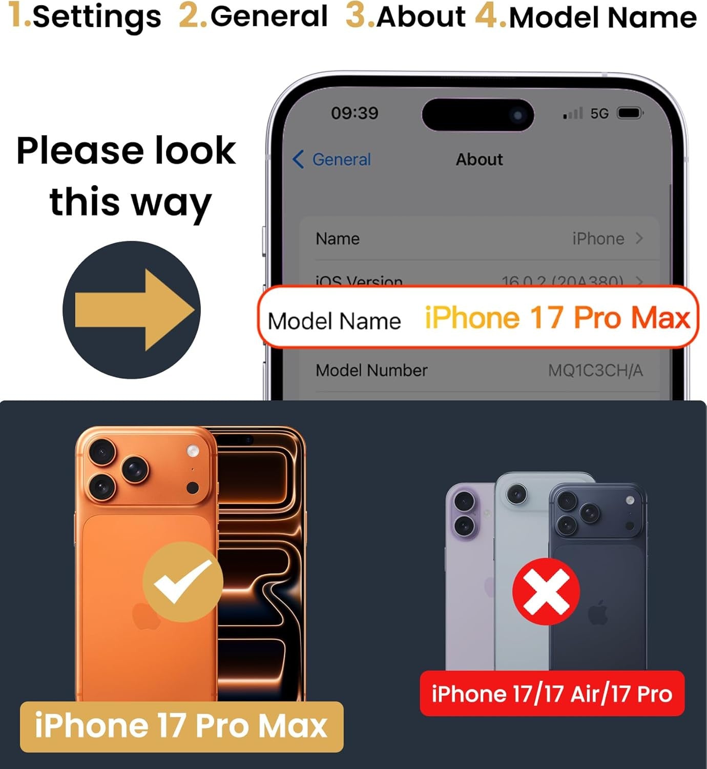 for Iphone 17 Pro Max Case with 2X Privacy Screen Protector, Credit Card Holder