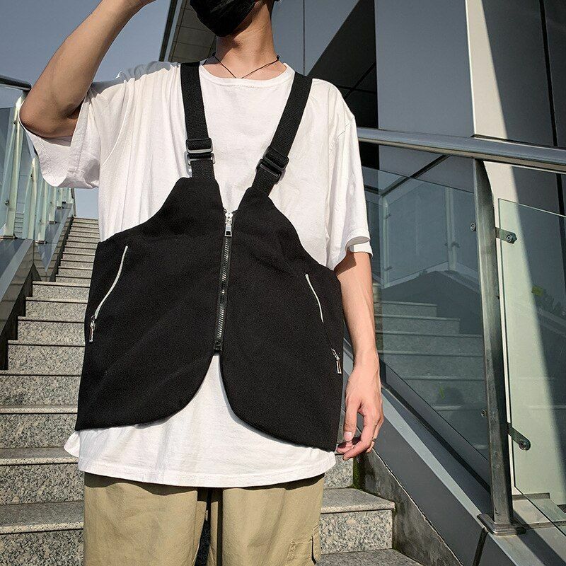 Multi-pockets Vest Jackets Streetwear Hiking Fishing Cotton Tactical Waistcoat