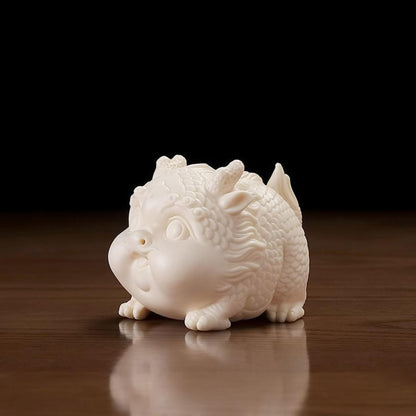 Chinese Dragon Ceramic Tea Pet 8.5cm Tea Room Decoration Tea Set Accessories
