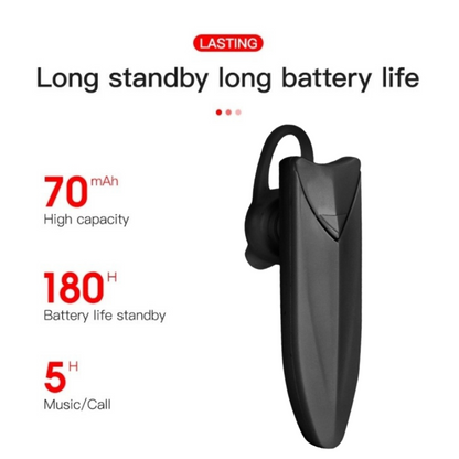 Wireless Bluetooth 5.0 Earpiece Headset Driving Trucker Earbuds Noise Cancelling