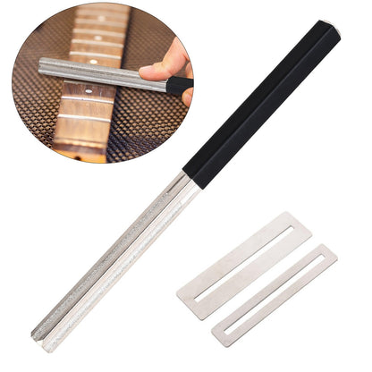 1mm 2mm 3mm 4mm 4-Edges Edges Guitar Fret Crowning File Dressing With 2 Sheets F