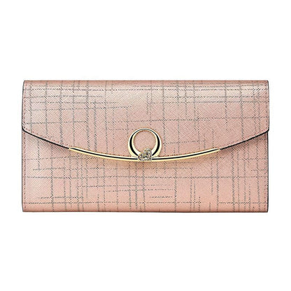 Wallets Genuine Leather Purse Long Elegant Money Bag Card Coin Holder 19*10*4 CM