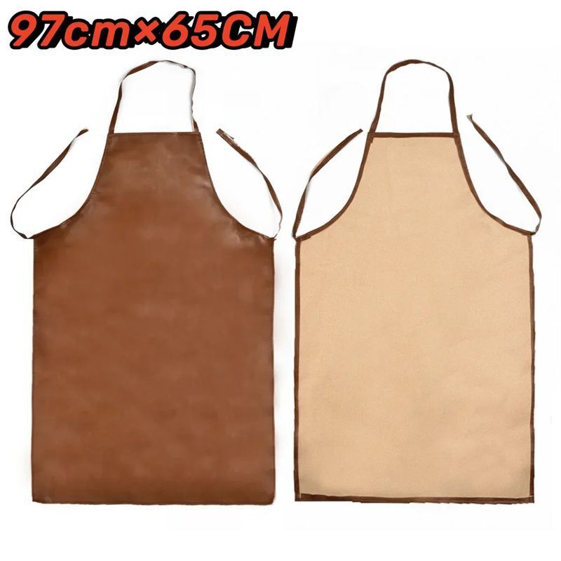 Welding Aprons PU Leather Equipment Welder Thermal Insulation Protection 97x65cm