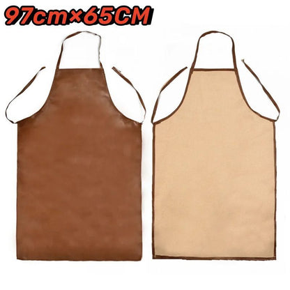 Welding Aprons PU Leather Equipment Welder Thermal Insulation Protection 97x65cm