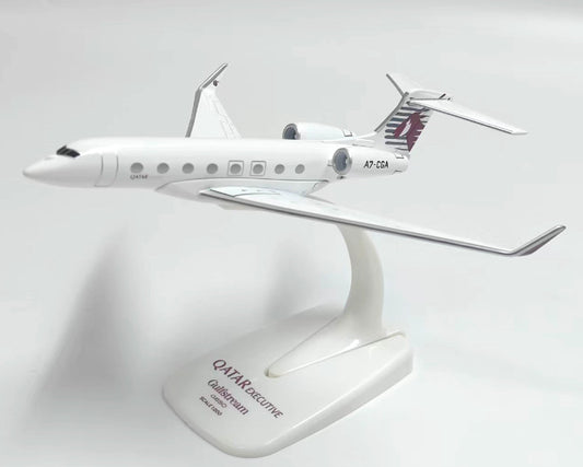 16cm QATAR AIRWAYS Gulfstream G650ER Business Airplane Diecast Aircraft Model