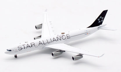 JC Wings Lufthansa Star Alliance for Airbus A340-300 D-AIFA 1/400 Aircraft Model