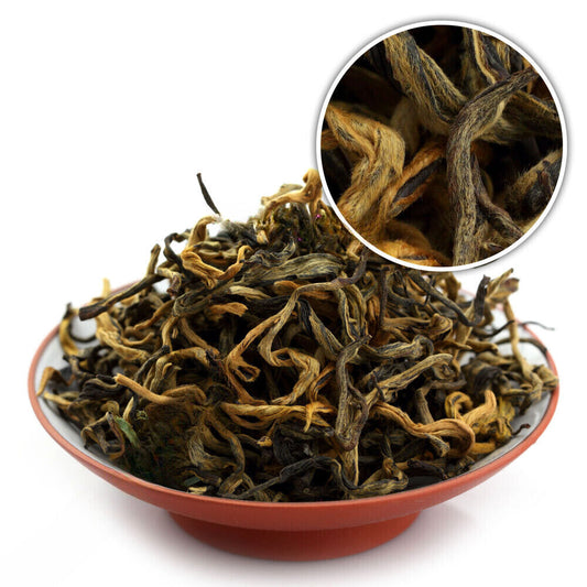 Supreme Yunnan Black Tea Fengqing Dian Hong Dianhong Golden Buds