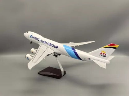 1/140 Belgian Cargo 747-8F Aircraft Model Airplanes Without Lights Toy Ornament