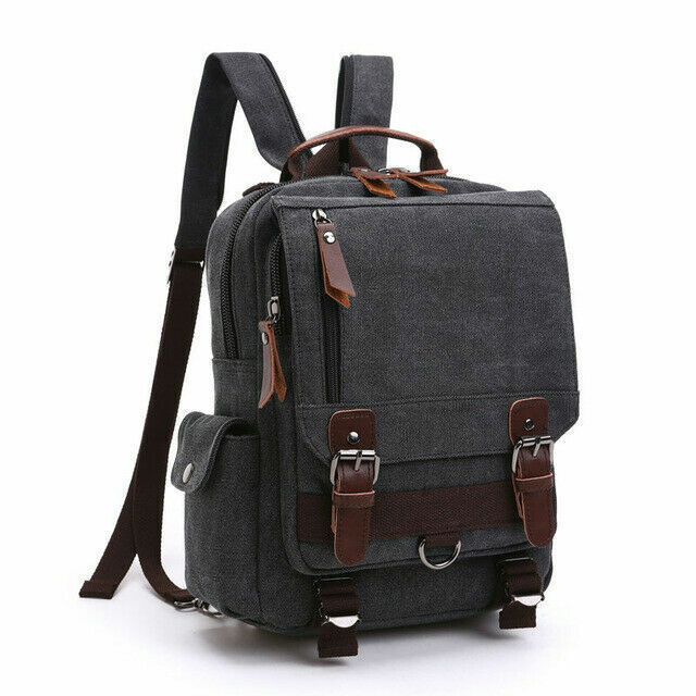 Canvas Backpack Men Travel Back Pack Shoulder Bag Women Laptop School Bags