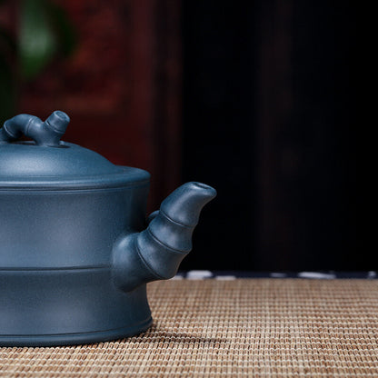 Tea Pot 300cc Real Yixing Zisha Azure Clay Tea Pot Yixing Bamboo Black Tea Pots