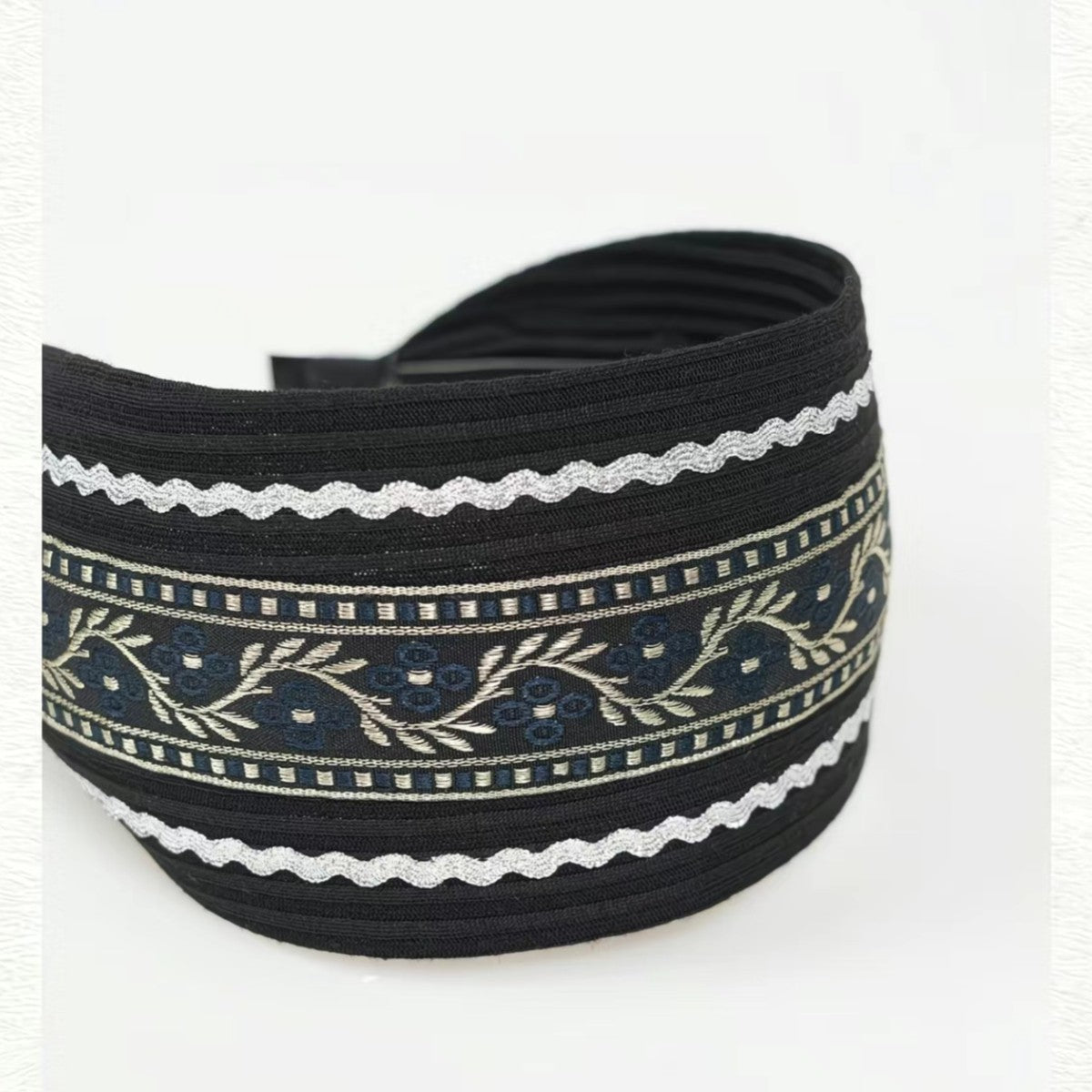 Original Vintage Ethnic Embroidered Tassel Headband