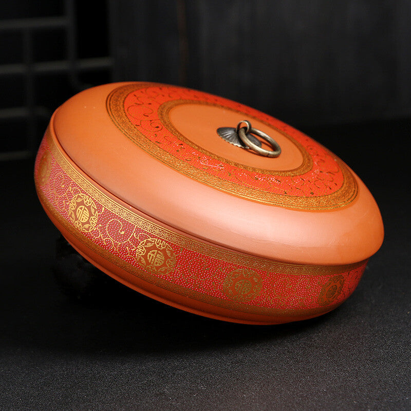 Purple Clay Tea Pot Ceramic Seal Storage Tea Pot Tea Box Tea Storage Box