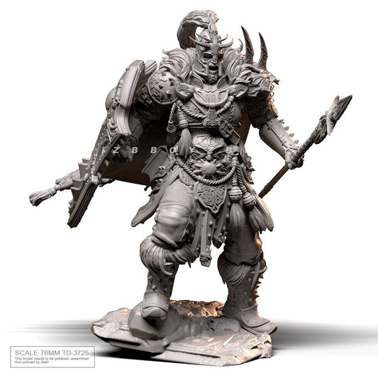 76mm resin figures model 1/24 Fantasy Wolf General unassembled Unpainted
