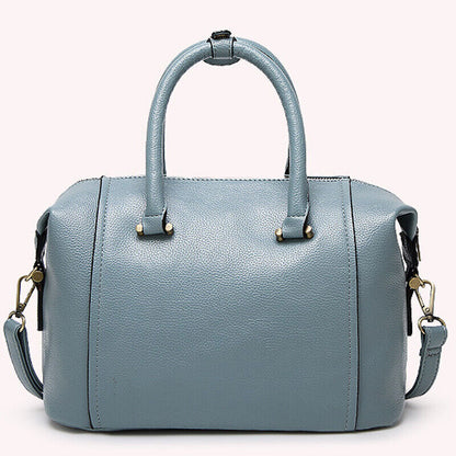 Women's Boston Bag Genuine Leather Crossbody Shoulder Bag Satchel Tote Handbags