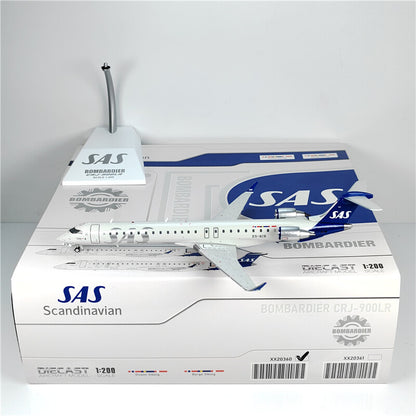1:200 JC Wings SAS Bombardier CRJ-900 Passenger Aeroplane Diecast Aircraft Model