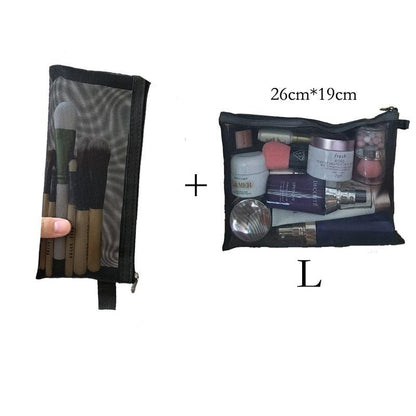 Cosmetic Bag Small Mesh Makeup Bag Organizer Lipstick Bag Ladies Toiletry Pouch