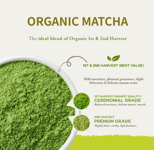 Matcha Green Tea Powder Premium Organic Good Cholesterol Antioxidants Detox
