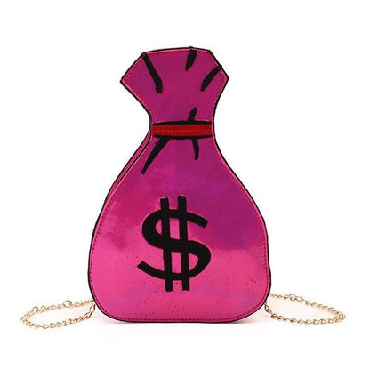 Synthetic Leather Messenger Bag Cartoon Shoulder Purse Fashion Chain Shell Purse