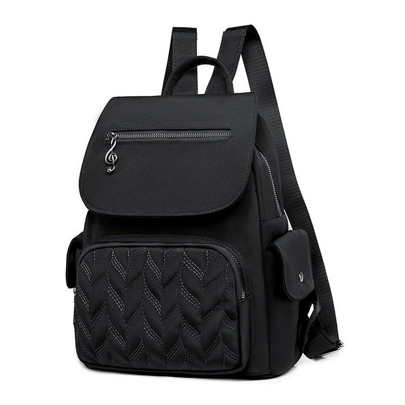 Waterproof Backpack School Bags Travel Solid Color Shoulder Backpacks Oxford 1PC