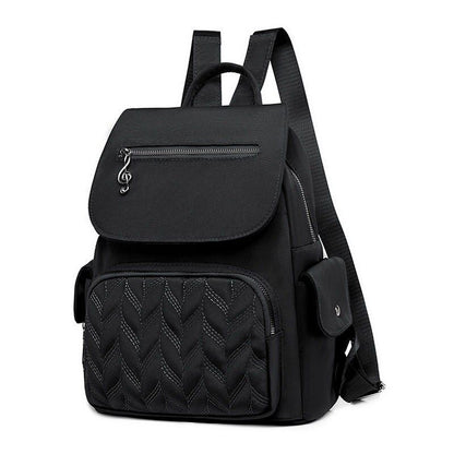 Waterproof Backpack School Bags Travel Solid Color Shoulder Backpacks Oxford 1PC