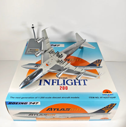 1:200 InFlight Atlas Air B747 N516MC Passenger Airplane Diecast Plane Model