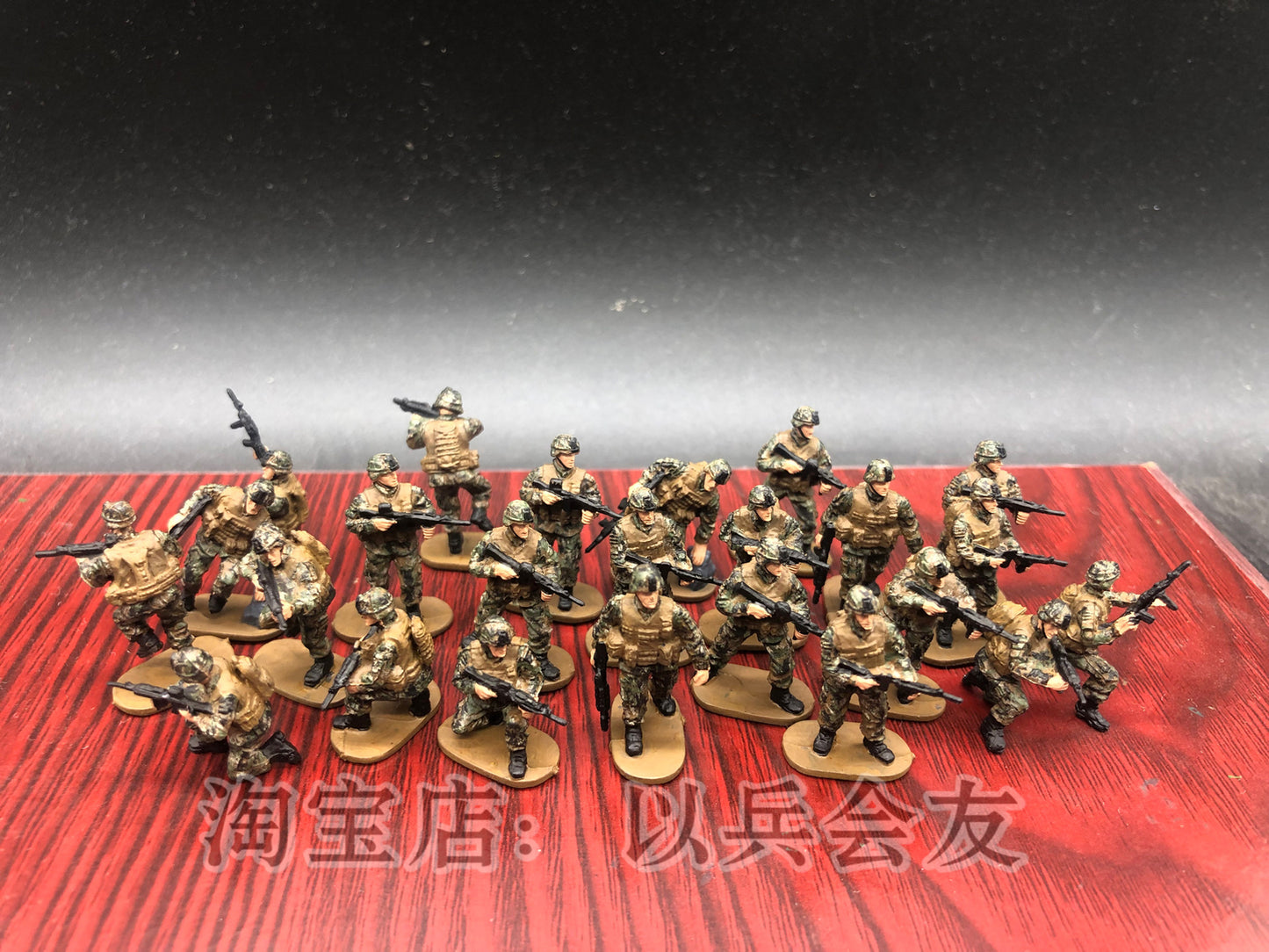 HB11 1/72 Modern U.S. Army Camouflage Soldiers Handpainted Model 10pc