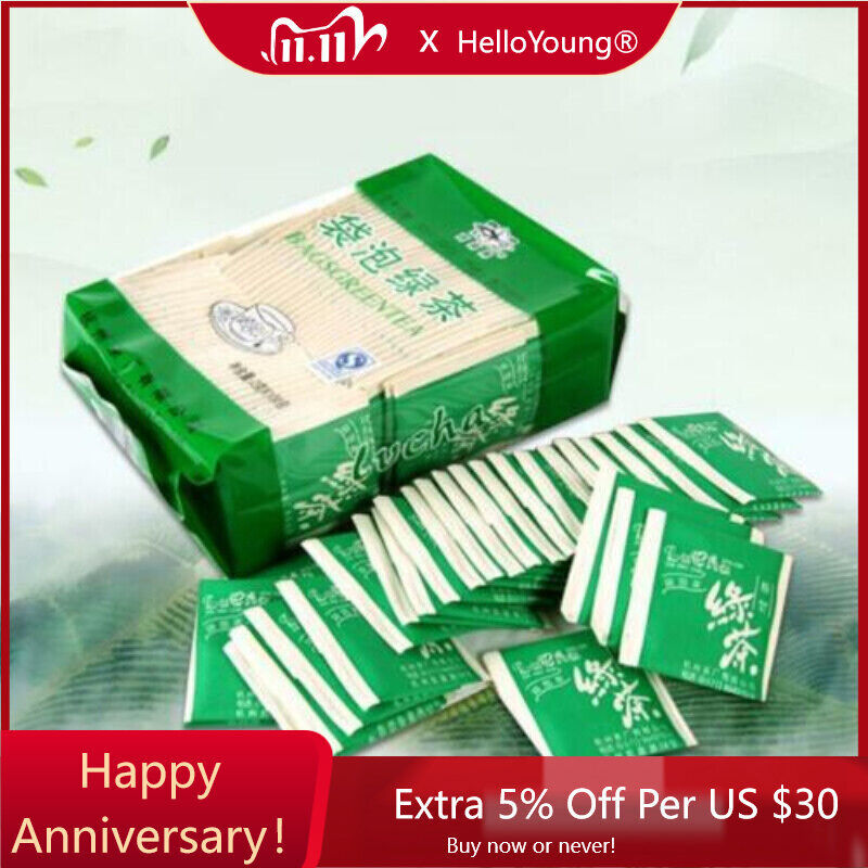 Chinese Green Tea Dragon Fountain Green Tea Longjing Bag 2g*100 Tea Bags-