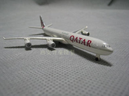 NEW 1:600 Metal QATAR Airways AIRBUS A340-600 Diecast Model