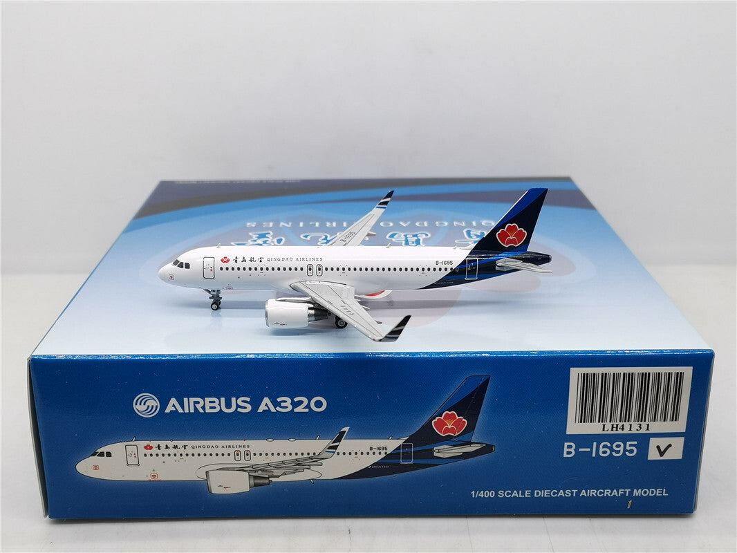 1:400 JC Wings QINGDAO AIRLINES A320 Passenger Airplane Diecast Aircraft Model