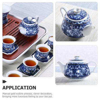 Vintage Teapot Teapot Ceramic Desktop Tea Kettle Retro Chinese Teapot