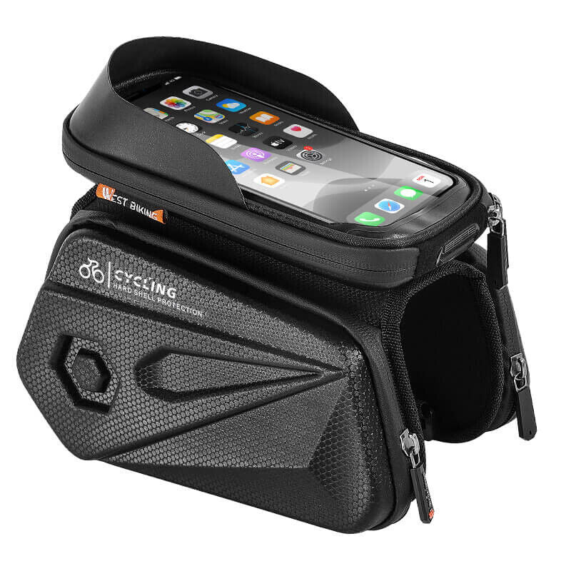 Bicycle MTB Frame Front Tube Cycling Bag Waterproof Touch Screen Phone Case Bag