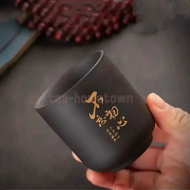 Chinese Yixing Purple Clay Teacup Coffee Cup Oolong Tea Handmade Tea Cup