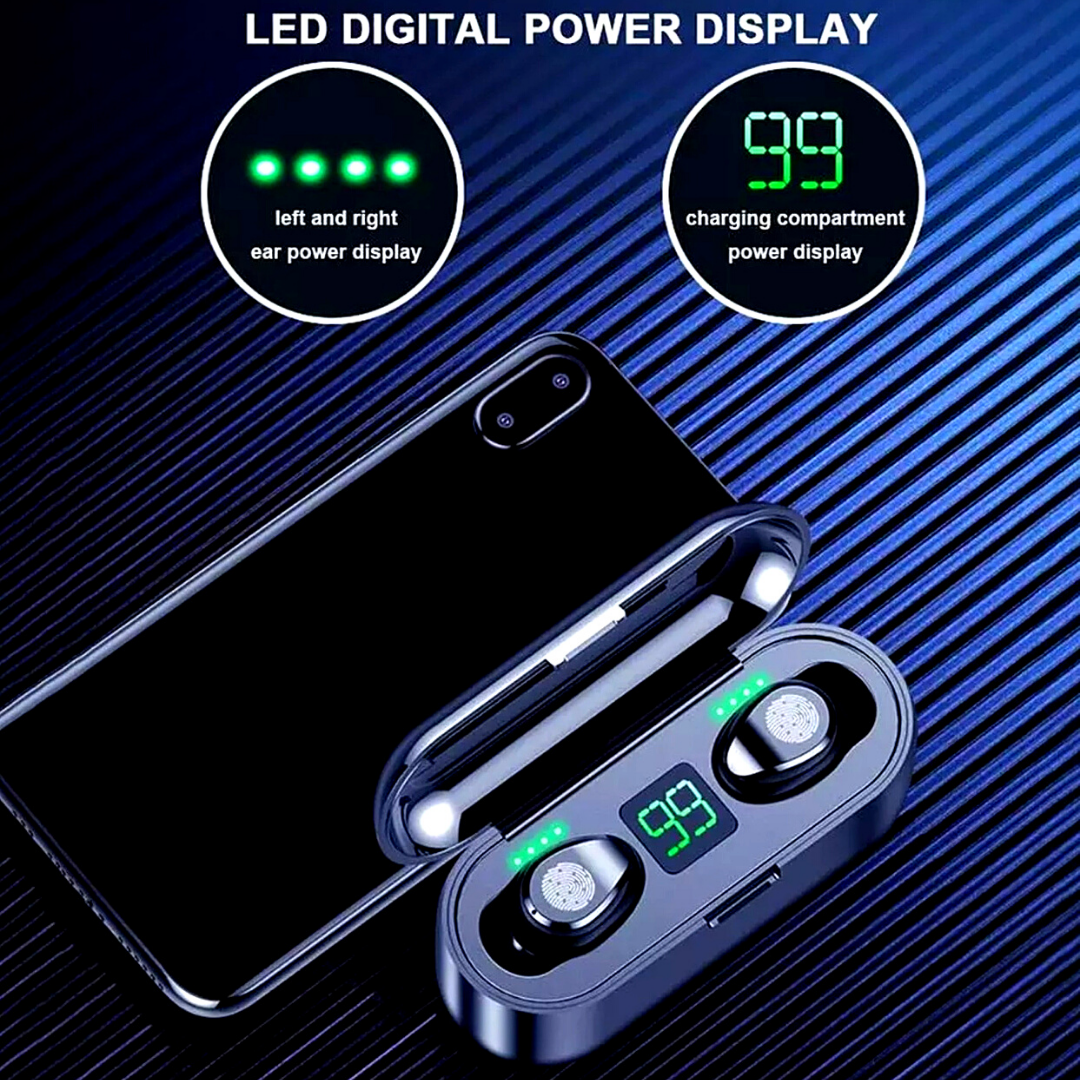 2X Bluetooth 5.0 Wireless TWS Earbuds Headphone Headset Noise Cancelling Gift