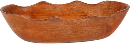 Unique Handmade Wooden Serving Bowl Home Kitchen Decoratian Tabletop Rustic Gift