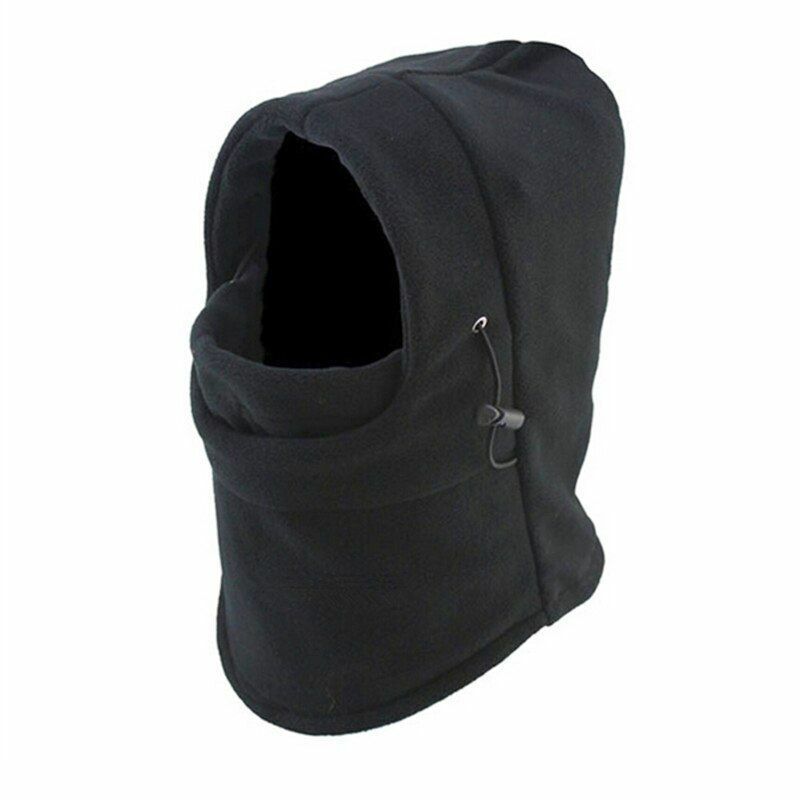 Winter Hat Thermal Fleece Balaclava Hat Hooded Neck Warmer Hiking Scarves Masks