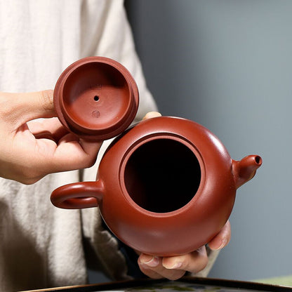 Real Yixing Zisha Dahongpao Clay Marked Traditional Craft Tea Pot 320ml For Puer