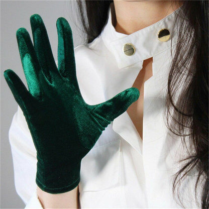 Fashion Velvet Gloves 22/40/50/60/70cm Long Opera Women Elastic Touchscreen Mitt