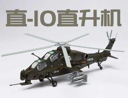 1:38 39CM China Air Force Z-10 Armed Helicopter Airplane Diecast Aircraft Model