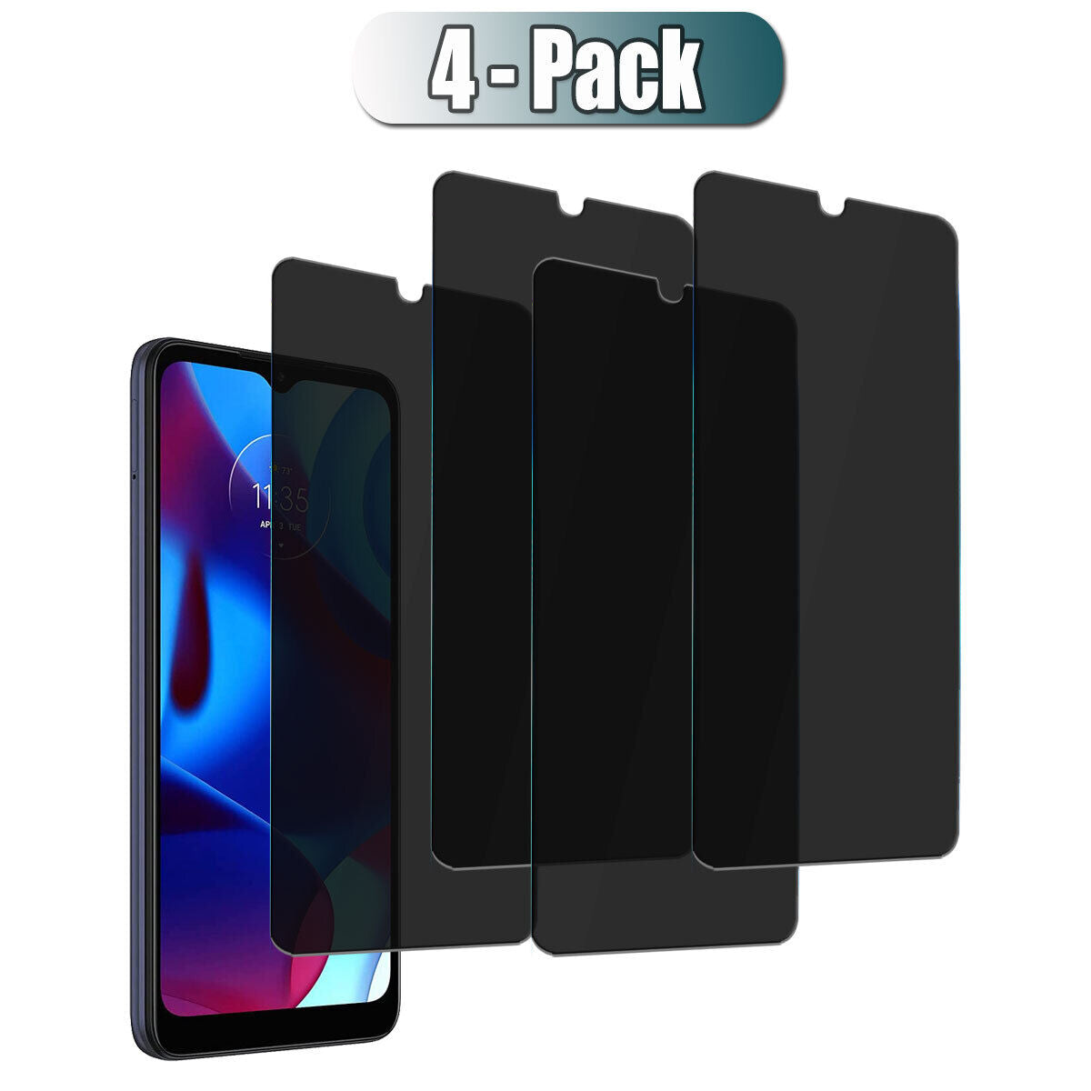 For Motorola Moto G Pure (2021) Privacy Tempered Glass Anti-Spy Screen Protector