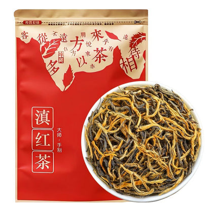 1000g Premium Spring Black Tea Yunnan Fengqing Golden Dianhong Tea Ancient Tree