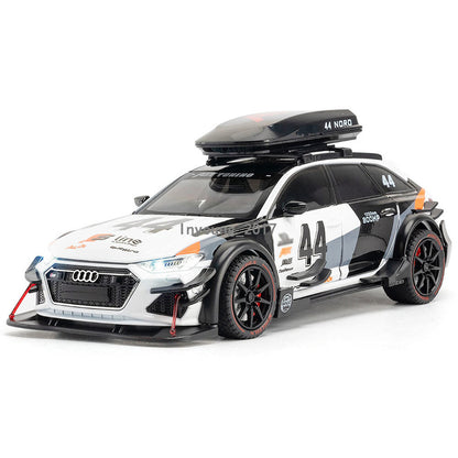 1/24 Audi RS6 Model Car Metal Diecast Toy Vehicle Toys for Boys Kids Gifts White