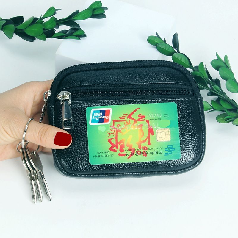 Fashion Zipper Short Wallet Bag Synthetic Leather Clutch Card Holder Coin Purses