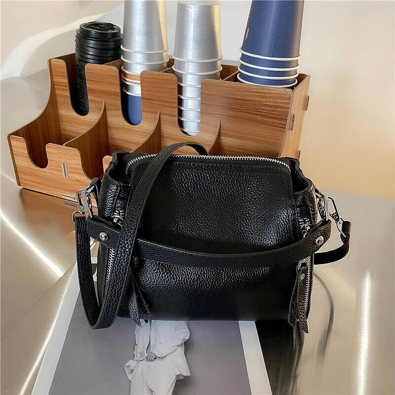 2023 Handbag Genuine Leather Shoulder Crossbody Bags Natural Cowhide Female