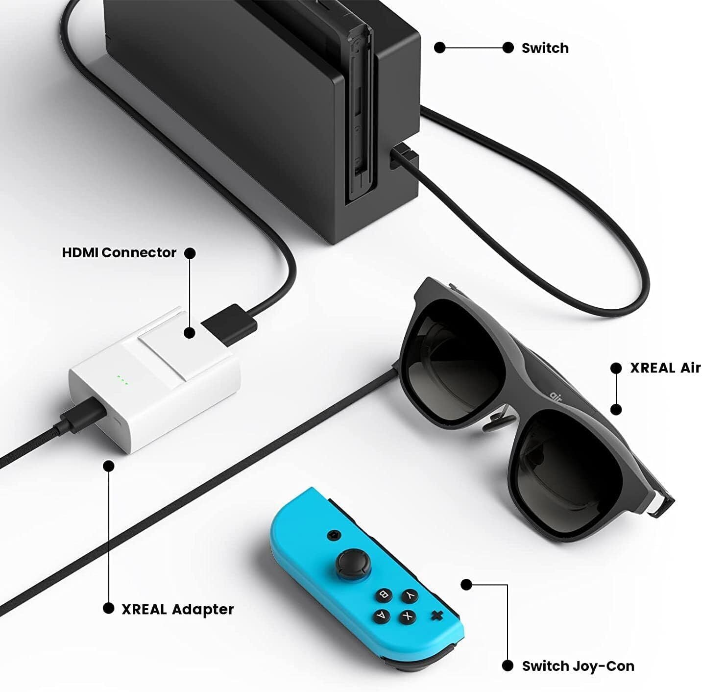 Xreal/Nreal HDMI Adapter for PS5/Switch/Xbox/PC/Monitor
