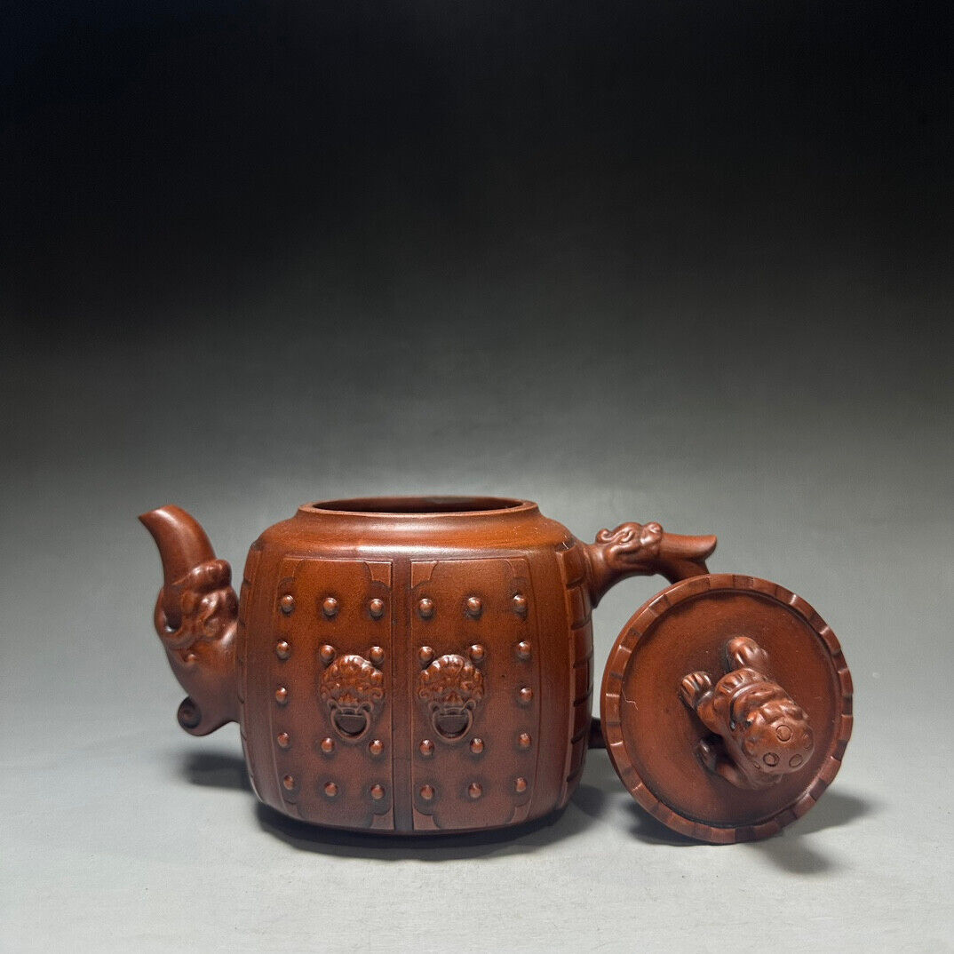 Chinese Yixing Zisha Clay Handmade Exquisite Teapot （大宅门 底款：大明八年）