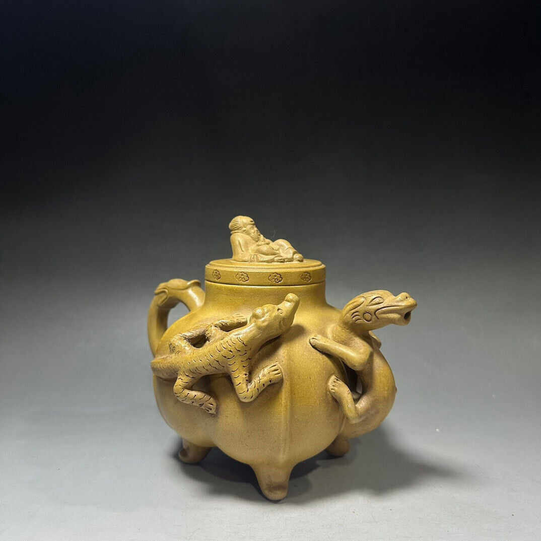 Chinese Yixing Zisha Clay Handmade Exquisite Teapot （福寿壶 底款：邵正来）