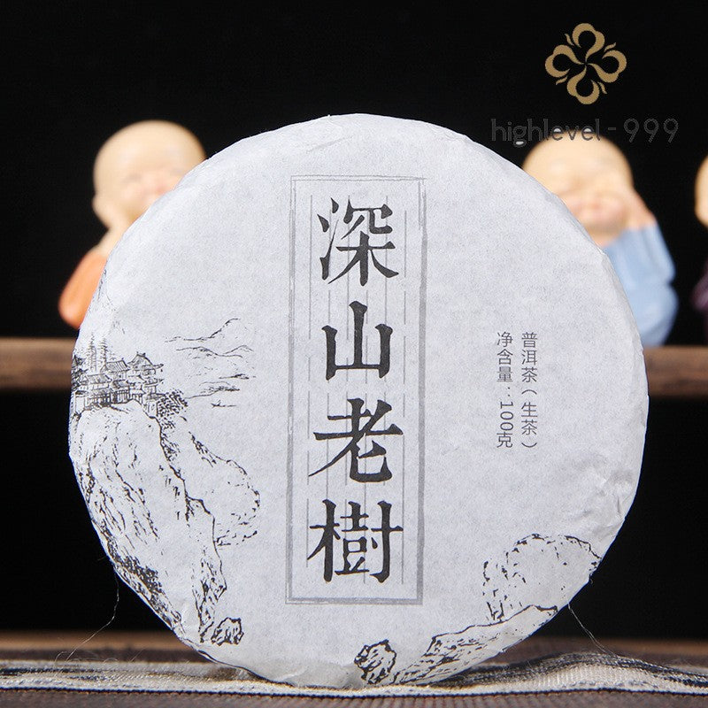 100G raw Pu'er tea cake Yunnan deep mountain old tree Pu'er -