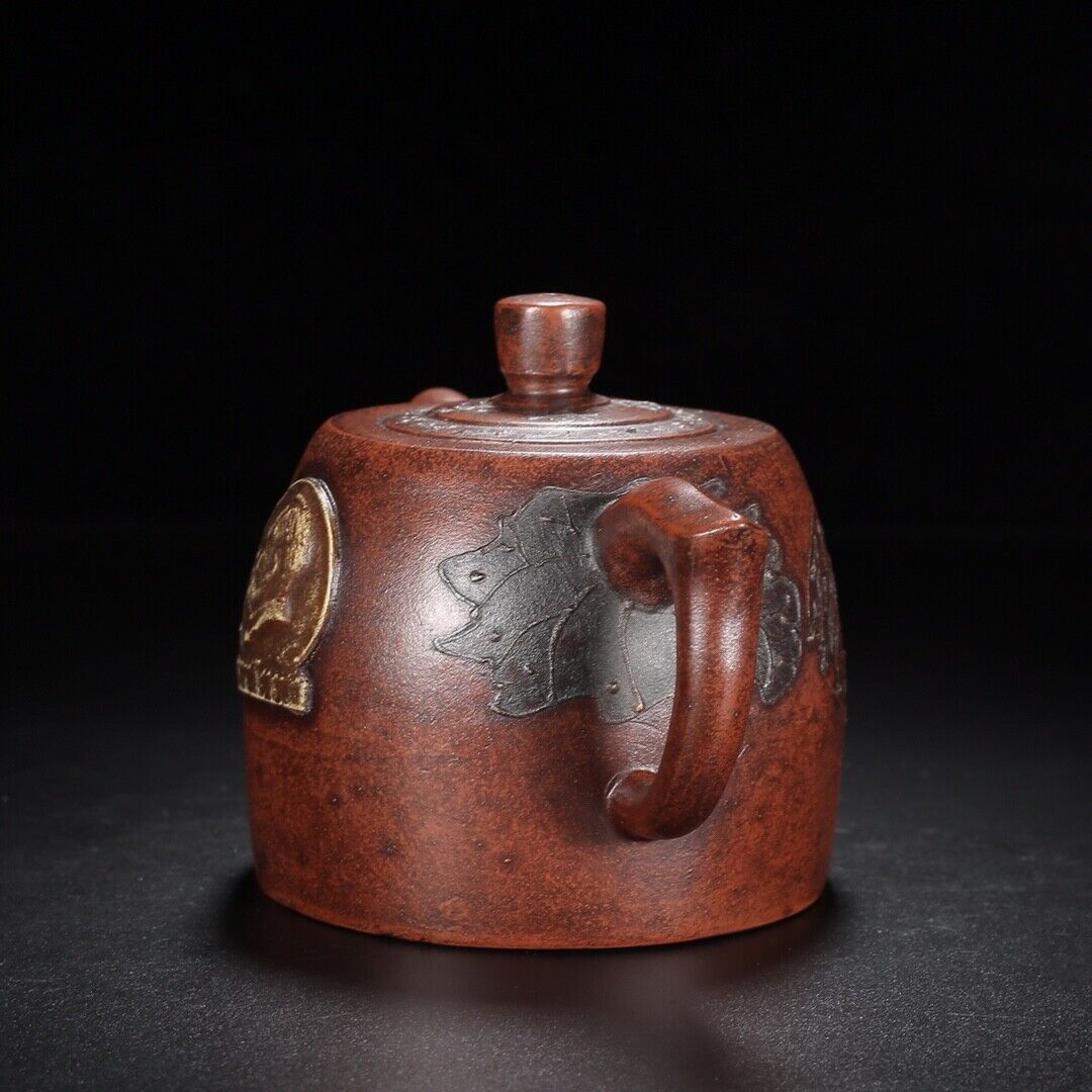 Chinese Yixing Zisha Clay Handmade Exquisite Teapot（文革壶 【底款】蒋蓉）