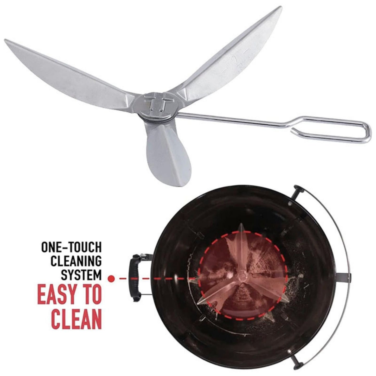 Metal 22-1/2-Inch One-Touch Cleaning System Kit For Weber Grill Parts 7444